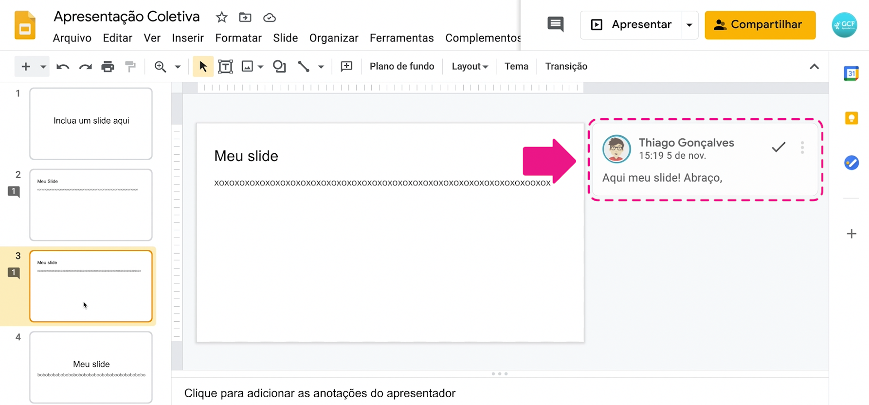 Como criar trabalhos em grupo no Google Sala de Aula 23